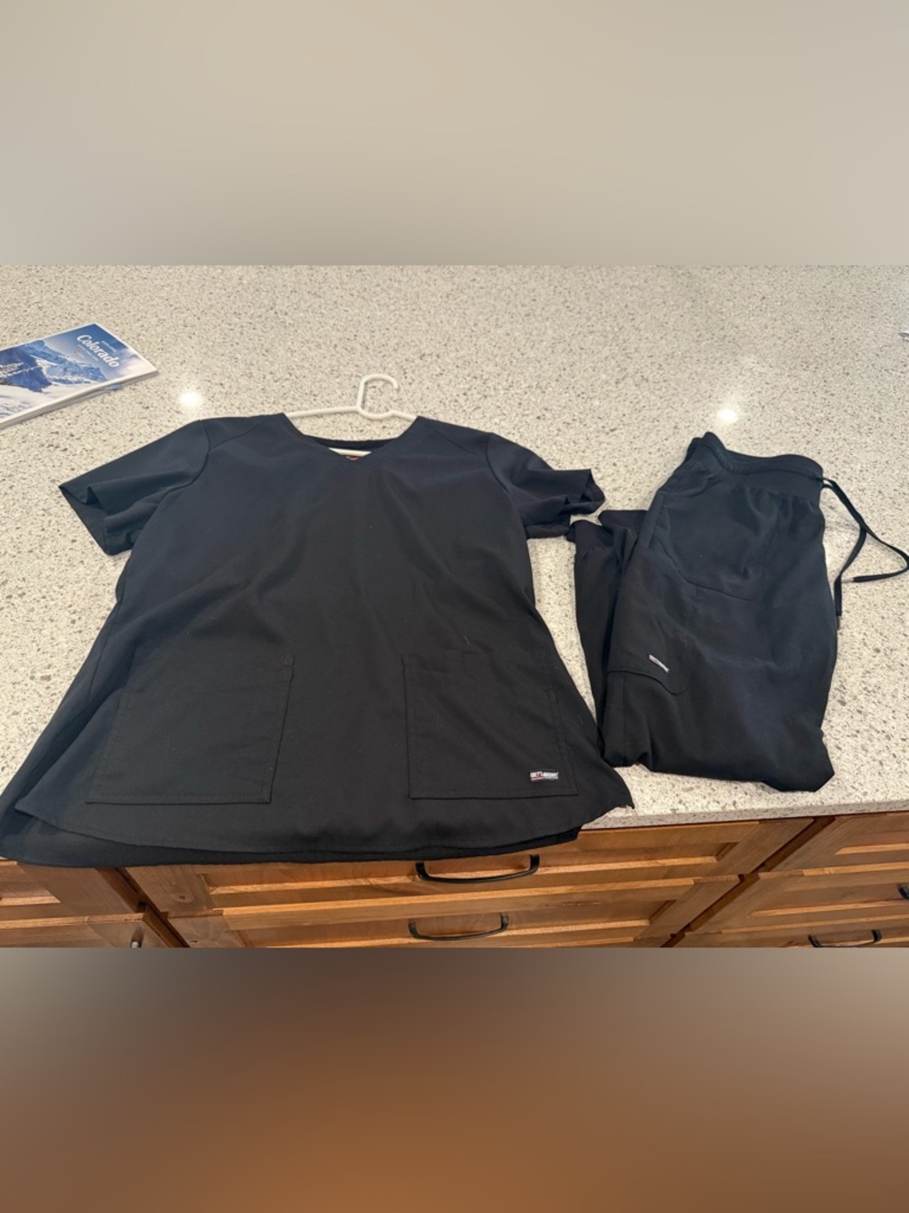 Grey's Anatomy Black Scrub Top & Pants Set